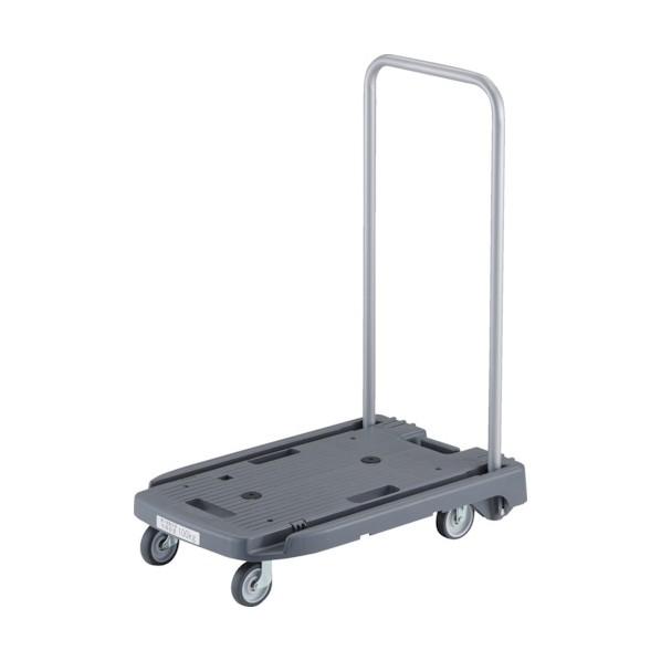 トラスコ 樹脂台車 こまわり君 省音G車輪 600X390 アーセナルグレー 樹脂ストッパー付 MP...