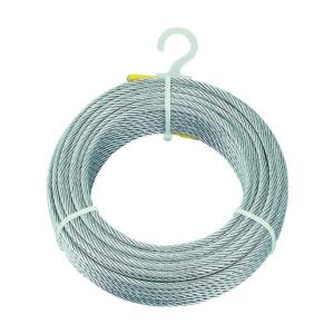 トラスコ メッキ付ワイヤーロープ Φ6mm×30m CWM-6S30 (6MMX30M)