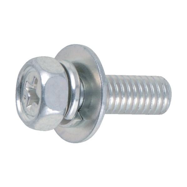 トラスコ 組込ボルトアブセットＰ−３三価白サイズＭ８Ｘ５０５本入 138 x 72 x 28 mm ...