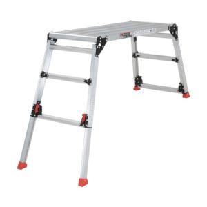 トラスコ 足場台アルミ製脚部伸縮タイプ高さ0．60〜0．91m 1050 x 520 x 160 mm TDWG610
