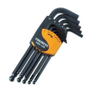 トラスコ ボールポイント六角棒レンチセット標準タイプ12本組 267 x 109 x 32 mm TBR-12S