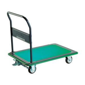 ※法人専用品※トラスコ(TRUSCO) 固定ハンドルタイププレス製運搬車４００ＫＧブレーキ付