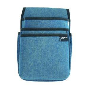 トラスコ デニム腰袋中型３段ブルー 10 x 300 x 320 mm TDC-T102