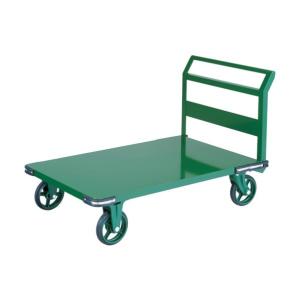 トラスコ(TRUSCO) 鋼鉄製運搬車 900X600 ハンドル側自在車