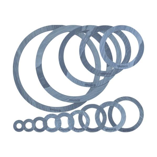 トラスコ ガスケット フランジ内パッキン 10K 20A 厚み3.0mm 64 x 71 x 3 m...