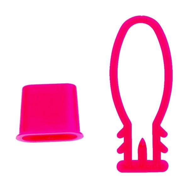 トラスコ みかんネット用留め具 赤 100個入 11×14×6CM BET-R-100