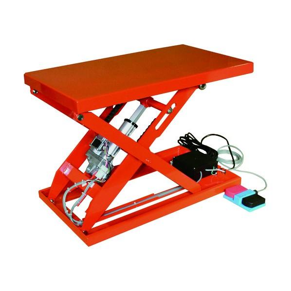 トラスコ テーブルリフト100kg 電動Bねじ式 DC12Vバッテリー専用 400×720 HDL-...