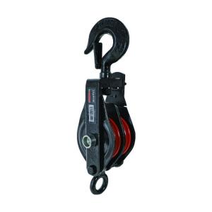 トラスコ 強力型滑車二車スナッチ フック型 100mm TSB1002