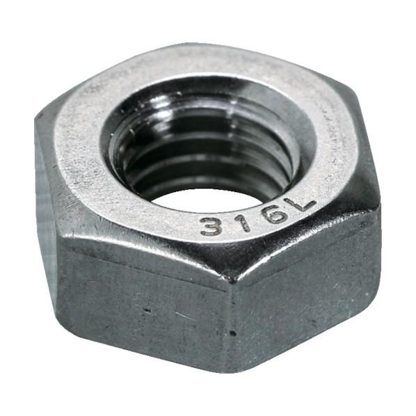 トラスコ 六角ナット1種 SUS316L サイズM10X1.5 8個入 B132-0010