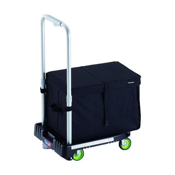 トラスコ 樹脂台車 カルティオミニ weego 省音車輪 ブラック ストッパー付 THブレーキ付 W...