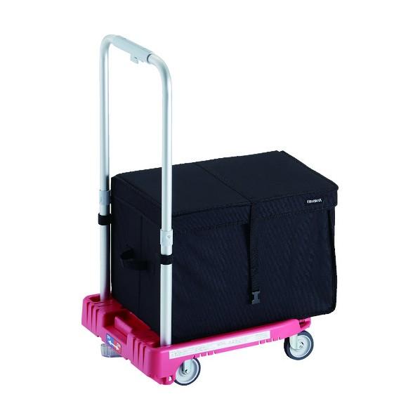 トラスコ 樹脂台車 カルティオミニ weego 省音車輪 ピンク ストッパー付 THブレーキ付 WP...