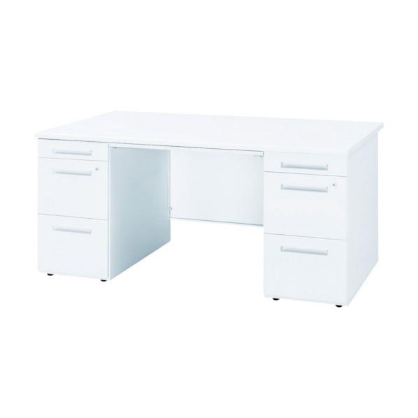 ※法人専用品※トヨセット 両袖机 50CBH-167AAWW 1