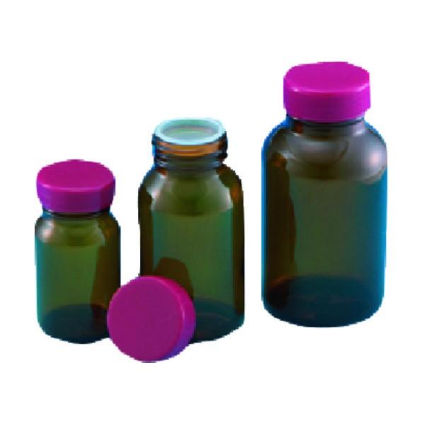 東京硝子器械 規格瓶 茶 5K 赤Cap栓付50mL 323-05-84-35