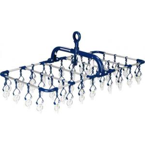 有限会社ツウィンモール BEILU 横もちアルミハンガー 40P ネイビー BE-01N