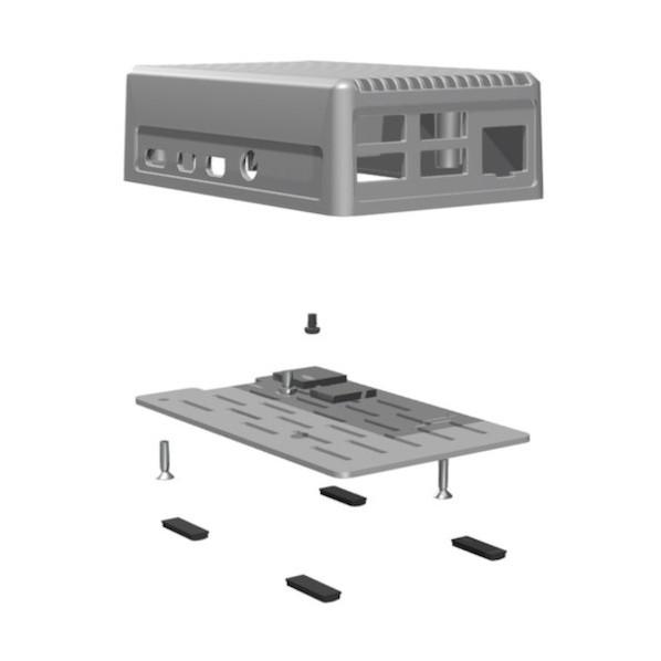 タカチ電機工業 Raspberry Pi 4B 専用 ヒートシンクケース RPH-4B-H-S 1点