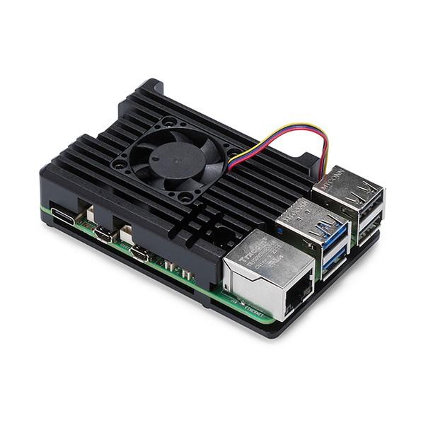 タカチ電機工業 Raspberry Pi 5 ファン付ヒートシンクケース ブラック RPF-5 1台