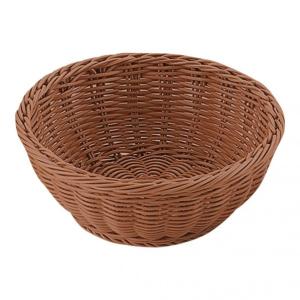 トーダイ PP丸型バスケット  ブラウン 18型 WBS3802