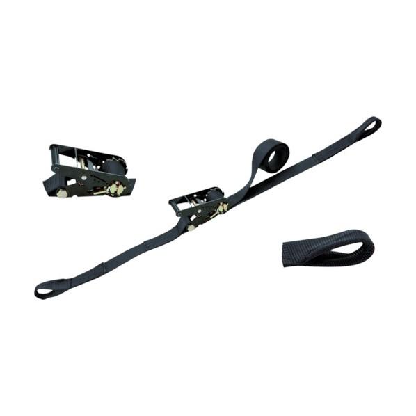 東レインターナショナル ラチェットバックル黒両端アイ形 288 x 163 x 50 mm RE25...