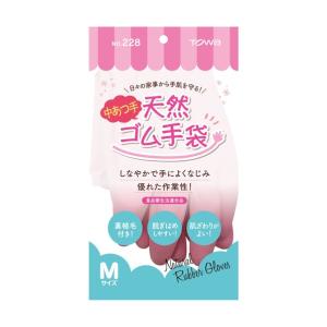 トーワ フルコート手袋天然ゴム手袋中あつ手 M...の詳細画像1