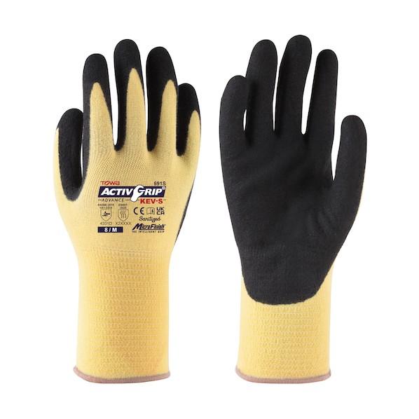 TOWA(トーワ) まとめ買い 耐切創手袋 ActivGripAdvance KEV-S 8/M 5...