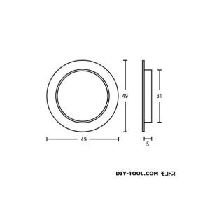 ツキエス 蛇ノ目 古銭 黒 中 S-128の詳細画像1