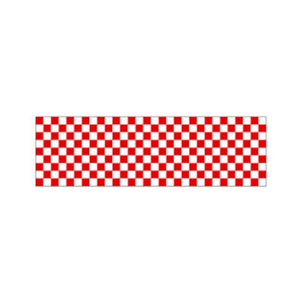 トレード ロール幕 市松模様 紅白幕 W7800×H900 6300039978
