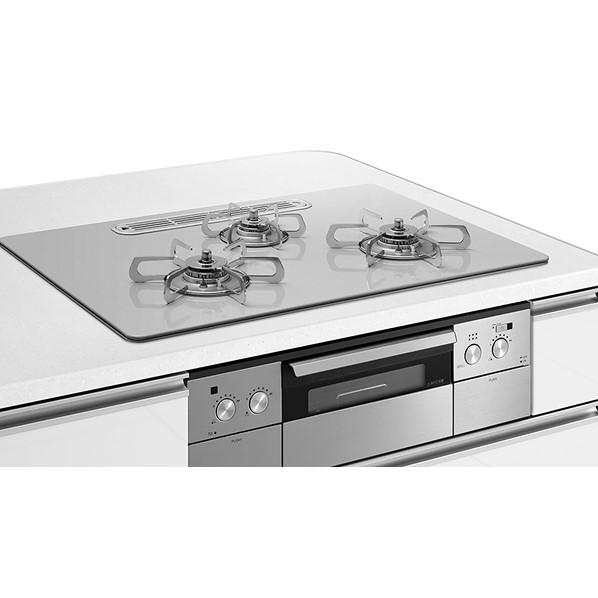 タカラスタンダード ■都市ガスハイパーガラスコートガスコンロハイグレードモデル(3口コンロ・オーブン...