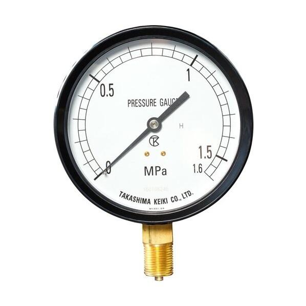 高島計器 プラスチック蒸気用圧力計 A枠立型・φ75 0．0〜0．16MPa S1 R3/8 122...