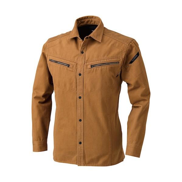 TS DESIGN 長袖シャツ LL キャメル 5115 LL 65 1点