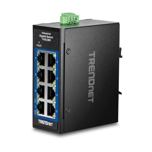ＴＲＥＮＤｎｅｔ 8ポート 産業用ギガビットDINレールミニスイッチ TI‐GLC80 TI-GLC...