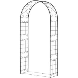 タカショー クライミングアーチ リーフ ブラック 約幅110cm×奥行40cm×高さ241cm GSTR-RC08 0