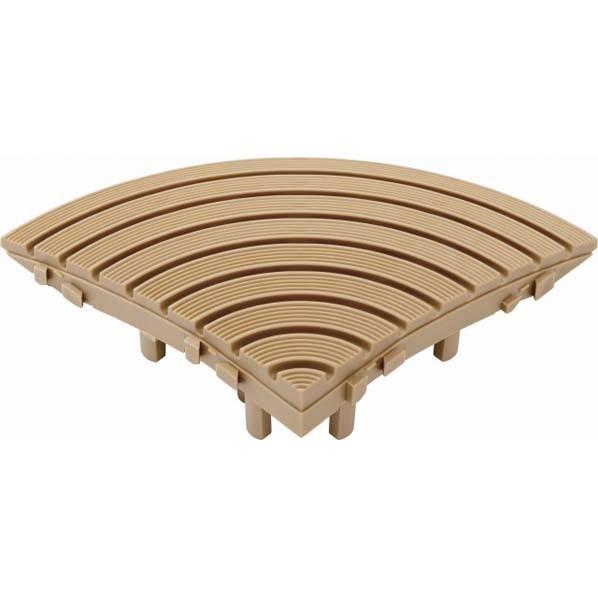 タカショー ベースアップ スロープコーナーエッジ ブラウン JBG-BSCB