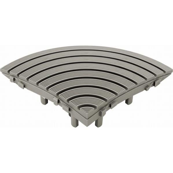 タカショー ベースアップ スロープコーナーエッジ グレー JBG-BSCG