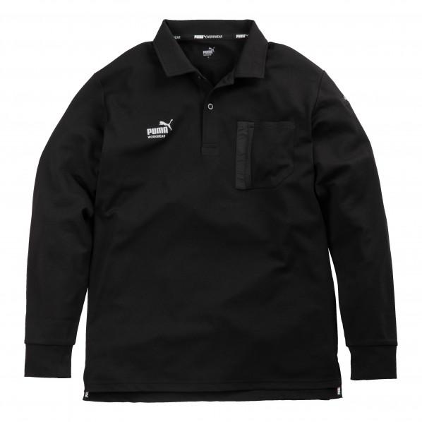 PUMA AT WORK 作業ウェアPUMA長袖アクティブポロシャツ ブラック M PW-3024A...