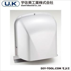 宇佐美工業 ステンレス製M型フード付きガラリ フードビス脱着式 メタリックグレー UK-MEV100...
