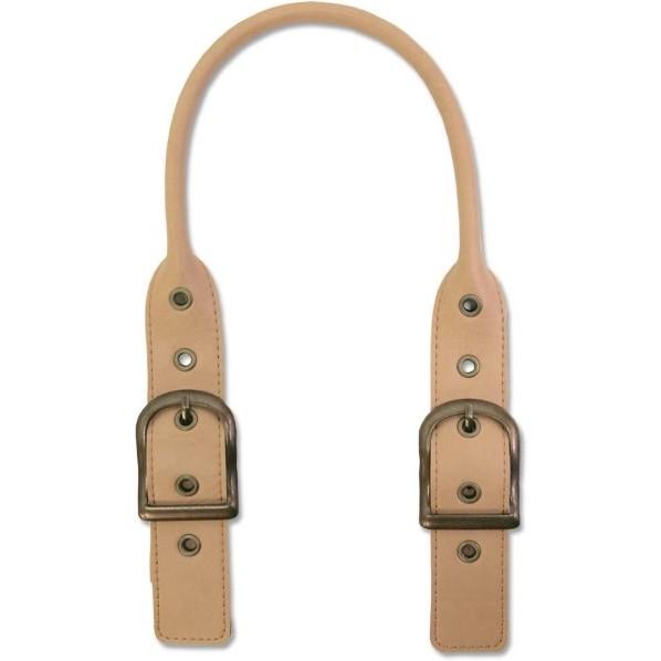 植村 INAZUMA イナズマ 長さ調節可バックル付き レザー持ち手 約42~62cm ベージュ Y...