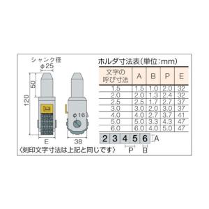 浦谷商事 手動式ナンバリング刻印1.5mm 5桁 UC-15NBK｜diy-tool