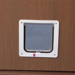 ユニフロー キャットフラップ(ロック可能型)猫対応 アイボリー