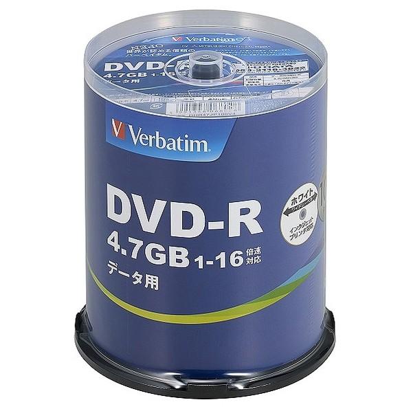Verbatim(バーベイタム) DVD-R 16倍速 データ用 4.7GB 100枚 スピンドルケ...