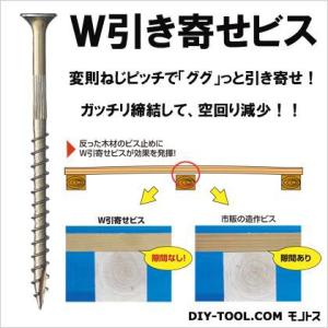 若井産業 W引き寄せビス 4.5x90mm WH00090｜diy-tool