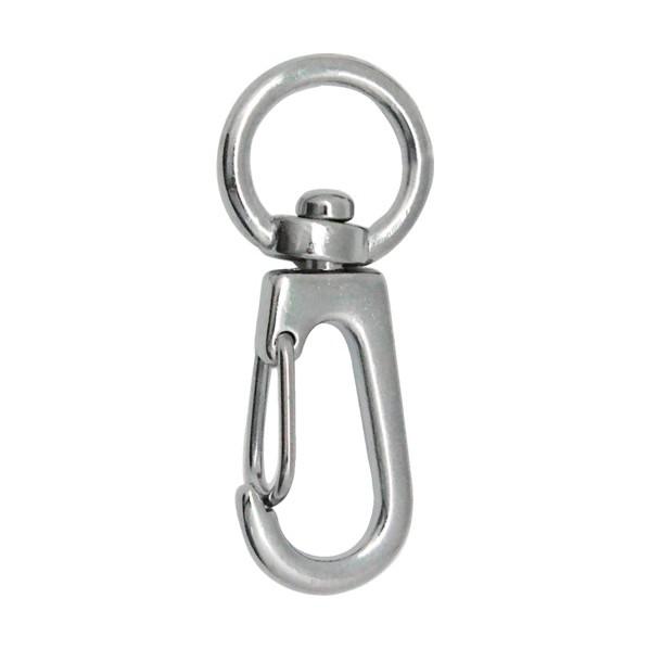 和気産業 小型ナスカン L43mm?E12mm?A8mm?S4mm BK-953 1個