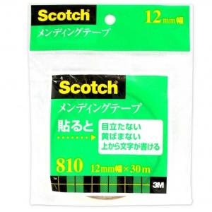 和気産業 スリーエム Scotch メンディングテープ 幅12mm?長さ30m 810-3-12S 1巻｜diy-tool