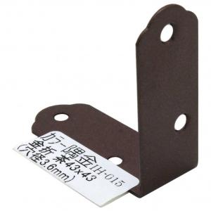 和気産業 カラー隅金 金折 茶 サイズ：43Ｘ43mm IH-015 1個