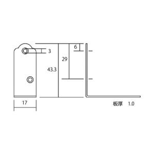 和気産業 カラー隅金 金折 茶 サイズ:43X...の詳細画像1