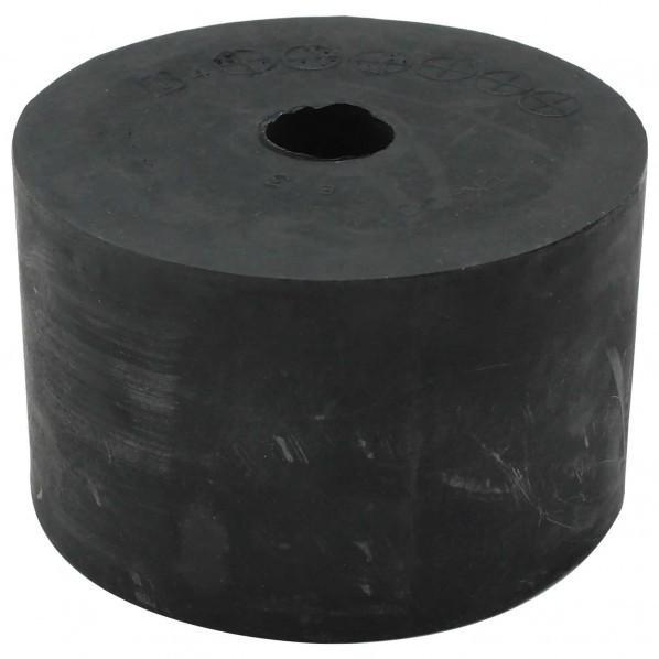 和気産業クッションゴム直径80mm?高さ50mm?穴径16mm黒EK0011
