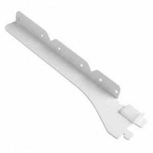 和気産業 1×4材用ピラシェル棚受 3枚用左 白 白 256mm WPS022 1個