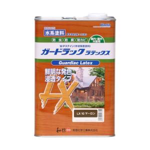 和信ペイント 水性ガードラックラテックス木材保護塗料(防虫・防腐・防カビ効果) マーロン 3.5kg LX-10