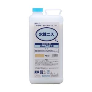 和信ペイント 水性ニス 透明クリヤー 4L 911301