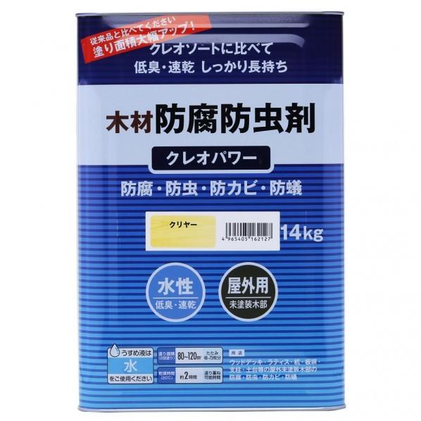 和信ペイント クレオパワー 木材防腐防虫剤 クリヤー 14kg