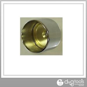 フジテック 真鍮クロームパイプ2重ソケット32 クロームメッキ 生地 φ32mm用